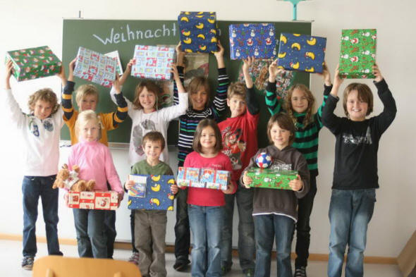 Weihnachten im Schuhkarton