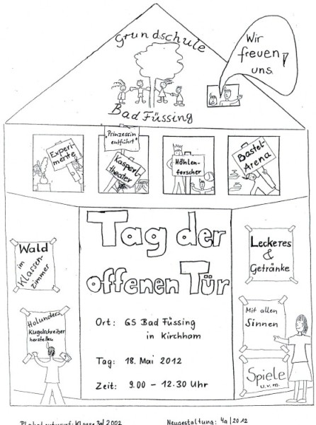 Plakat zum Tag der offenen Tür